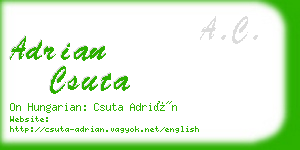 adrian csuta business card